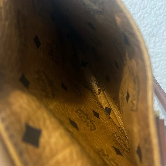 MCM Brown Monogram Handbag - Picture 4 of 7
